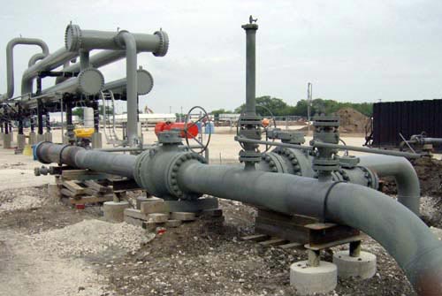 pipeline construction site